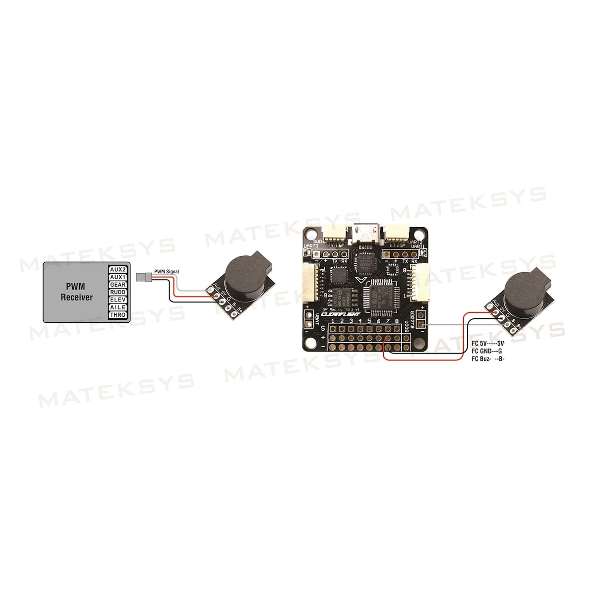 Mateksys Lost Model Beeper & Fc 5V Buzzer