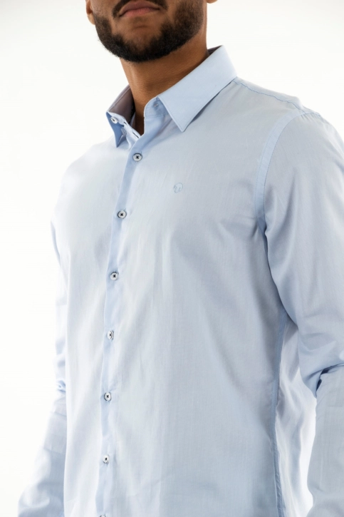 Chemise Benson & Cherry lajaquard ciel