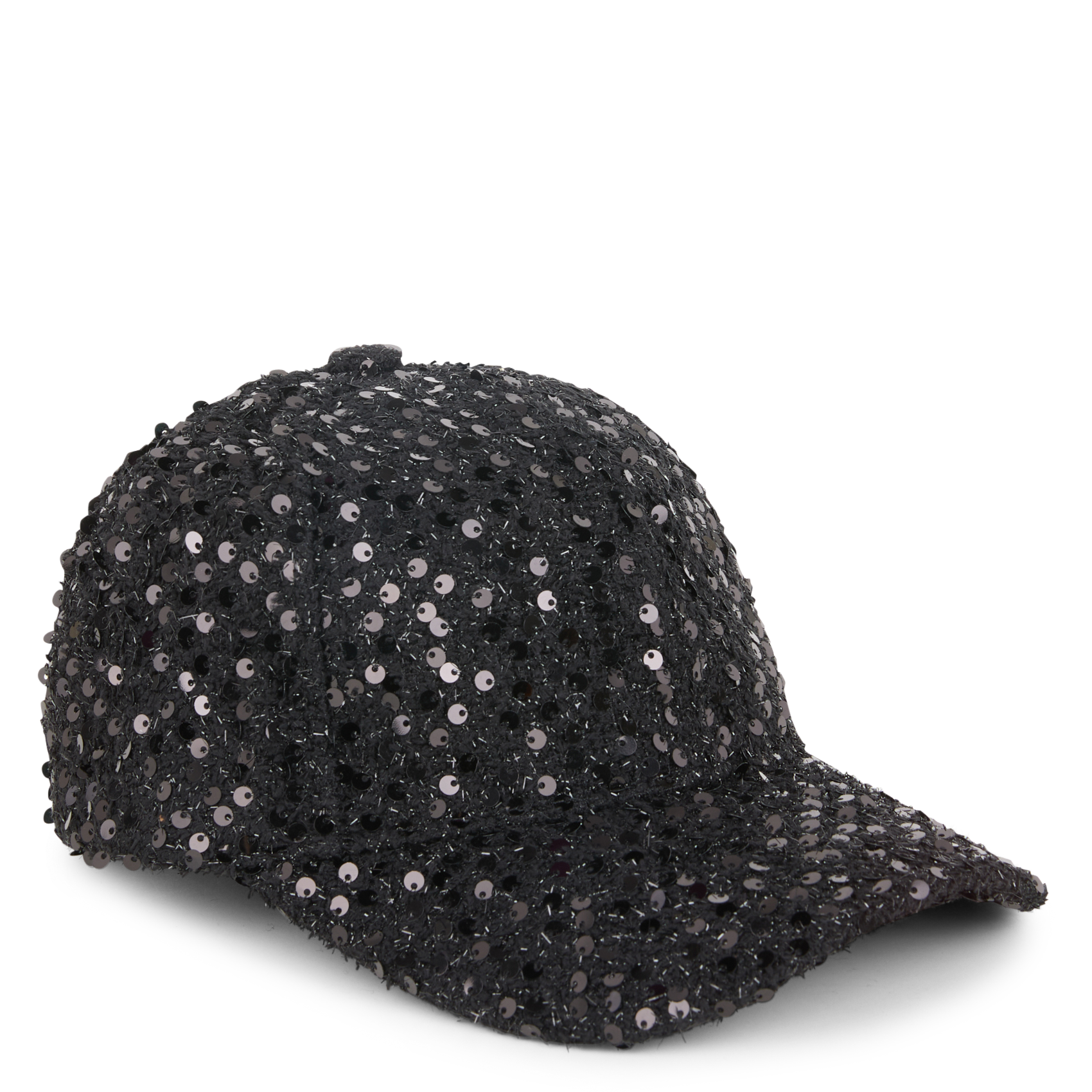 Casquette à sequins | Noir