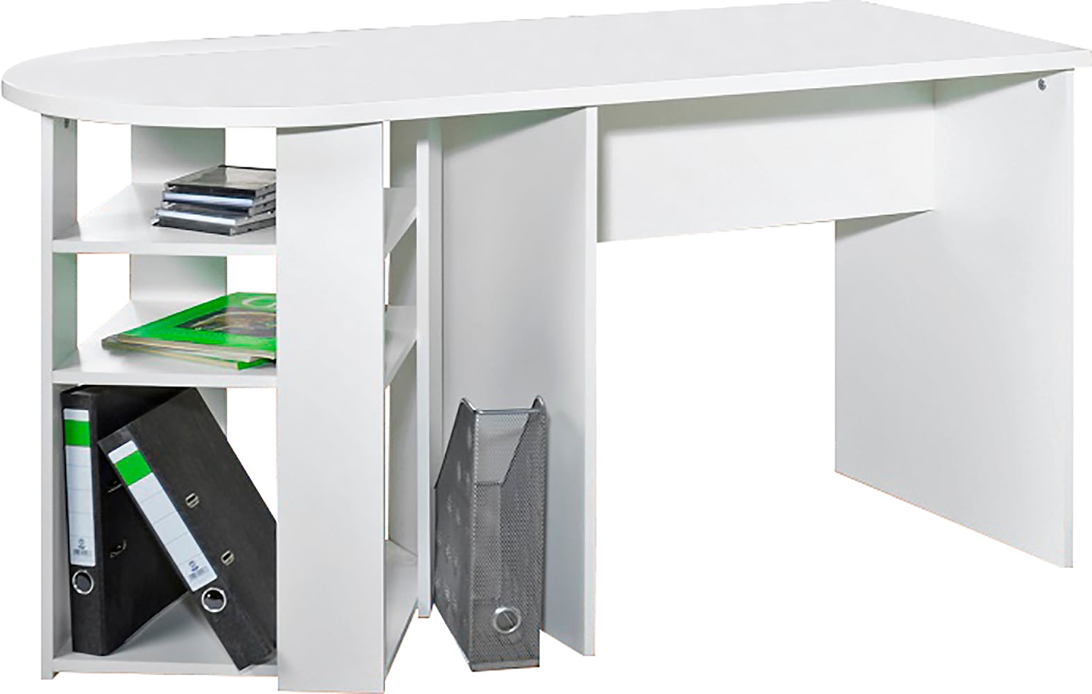 VOGL Möbelfabrik Schreibtisch frei im Raum aufstellbar, Breite 135 cm, Made in Germany