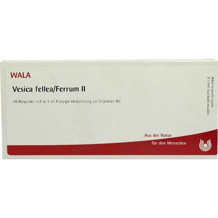 Vesica Fellea Ferrum II Ampullen, 10X1 ml