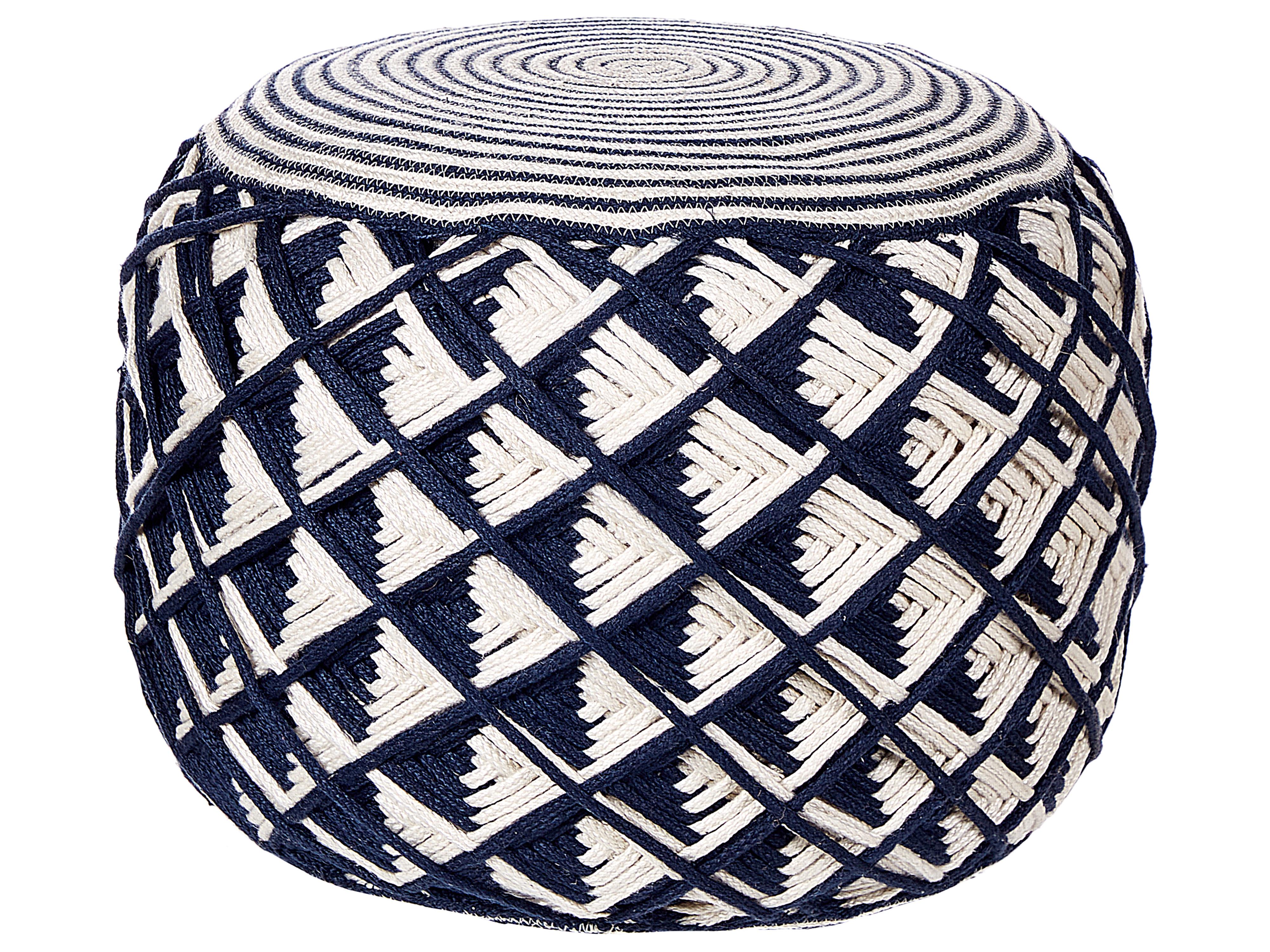 Poef KAWAN Synthetisch materiaal Marineblauw
