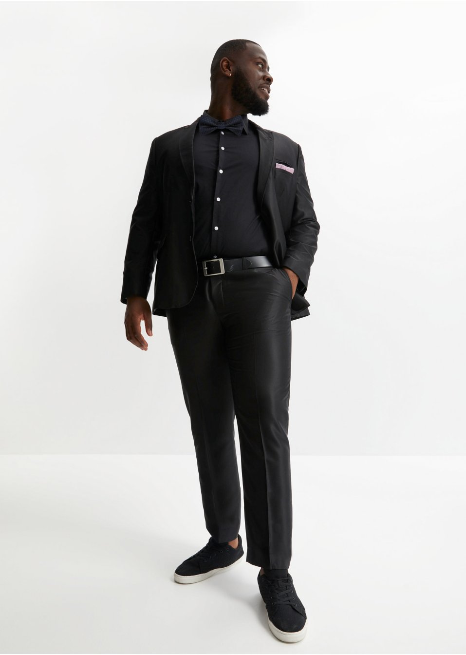 Costume de marié Slim Fit (Ens. 3 pces.) : veste, pantalon, nœud