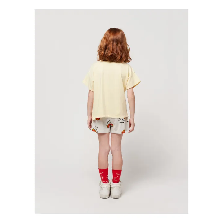 Bobo Choses Short Coton Bio Tambours | Gris galet