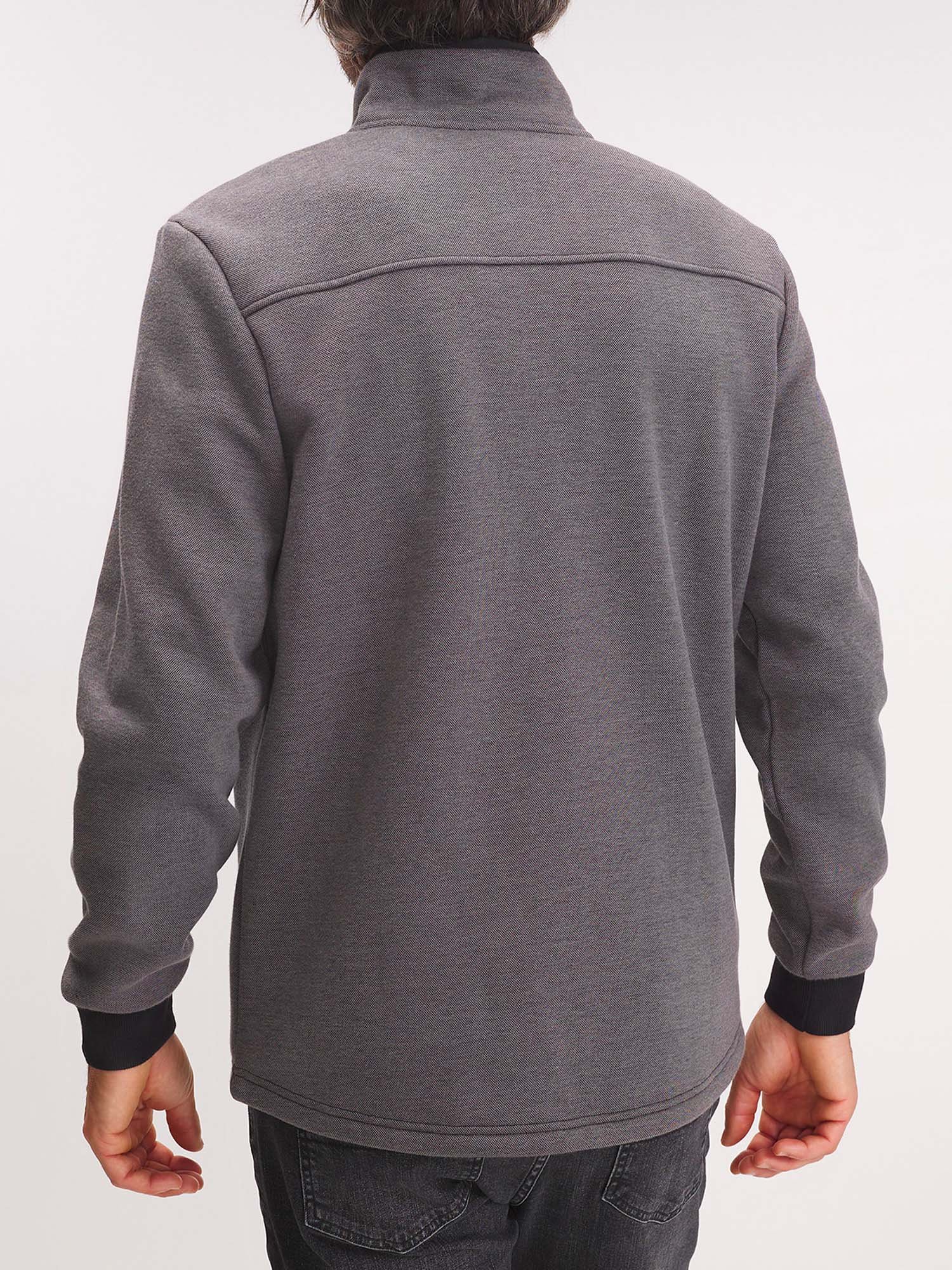 Gilet Homme Zippé Noir et Gris