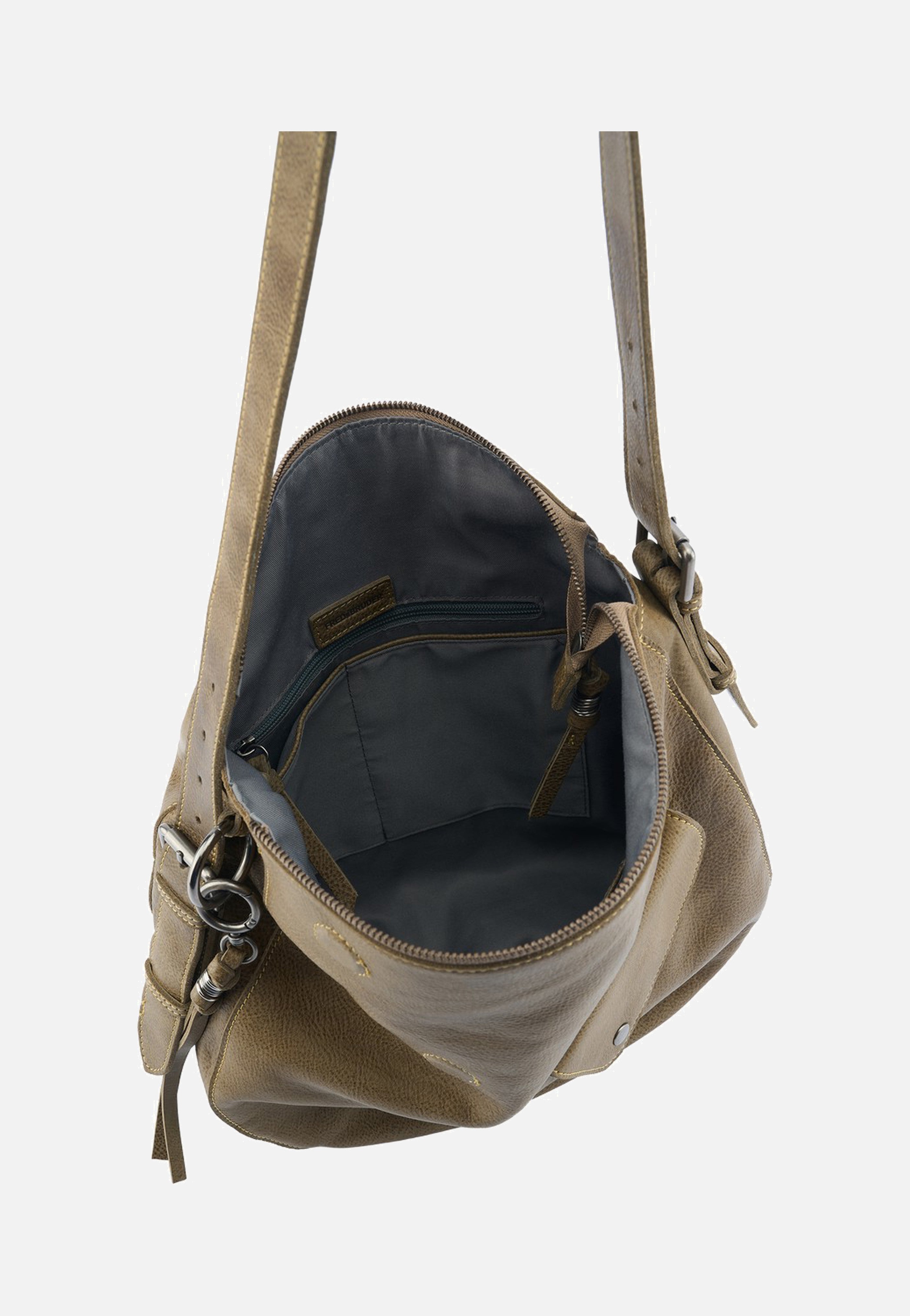 My Forever Friend Shoulderbag With Front Pocket Muddy Khaki - Umhängetasche
