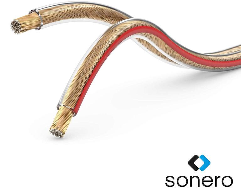 sonero Lautsprecherkabel 1.50 mm² CCA 50 m Lautsprecherkabel