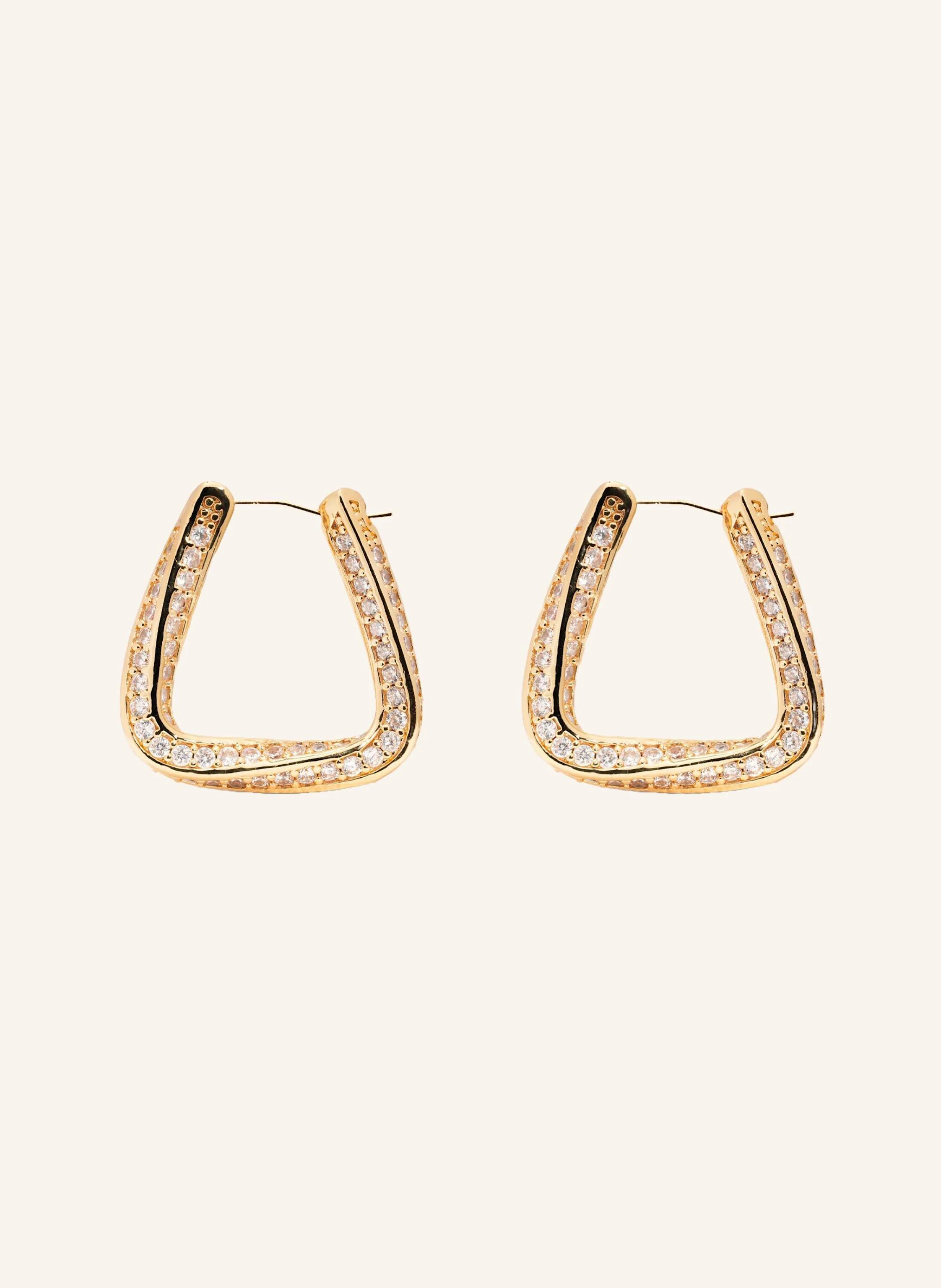 CRYSTAL HAZE Ohrhänger TRINITY HOOPS PAVE by GLAMBOU