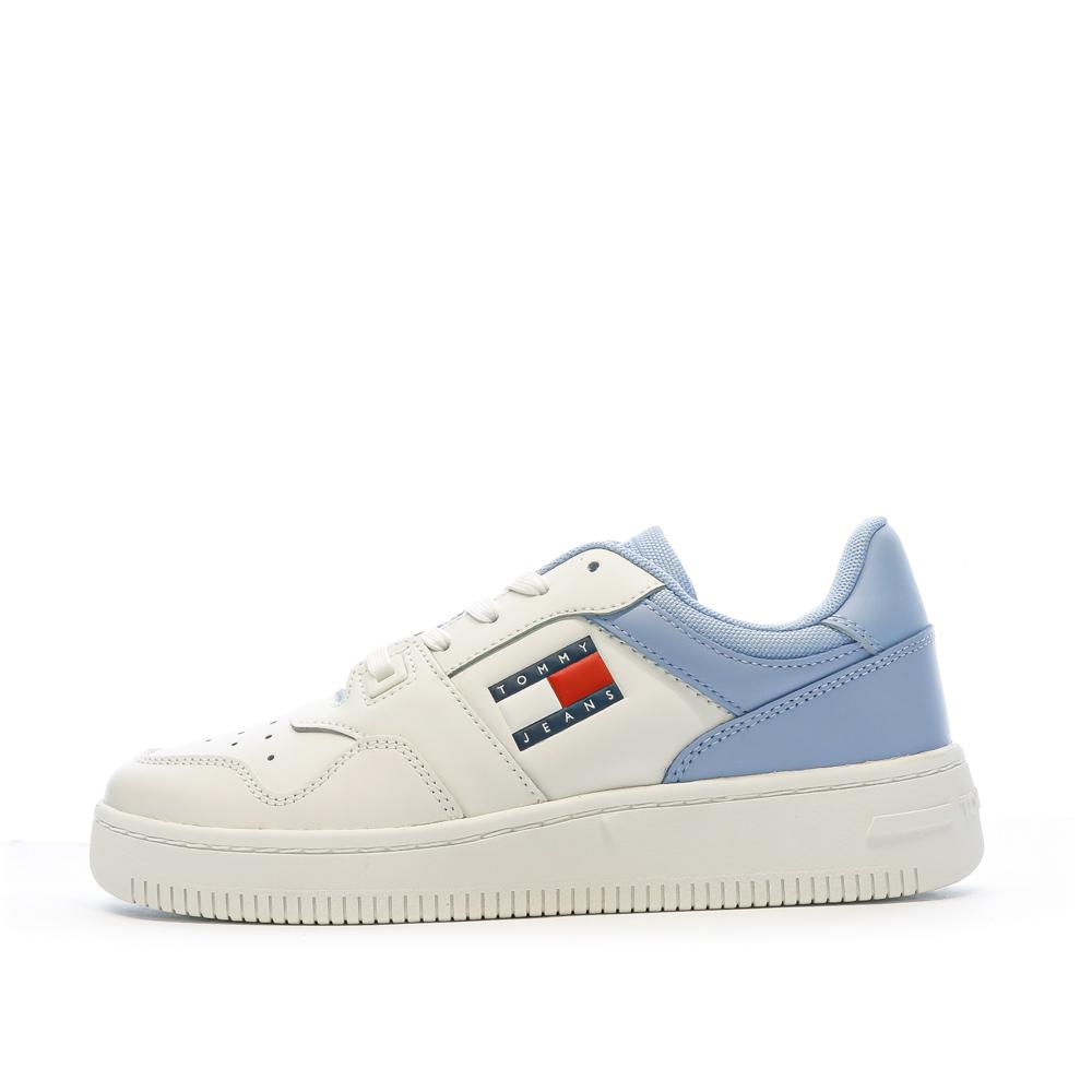 Tommy Hilfiger Baskets Blanches/Bleu Femme Tommy Hilfiger EN0EN02505