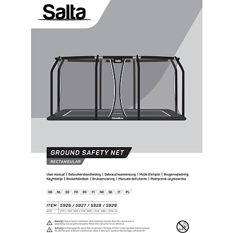 Salta Ground sikkerhedsnet 305x214 cm
