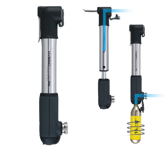 Topeak HybridRocket RX pumpe og co2 pumpe