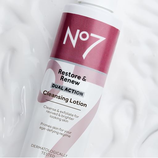 No7 Restore & Renew Cleansing Lotion, 200 ml