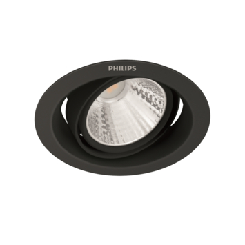 Philips inbouwspot LED Pomeron SceneSwitch 1x7W 2700K zwart