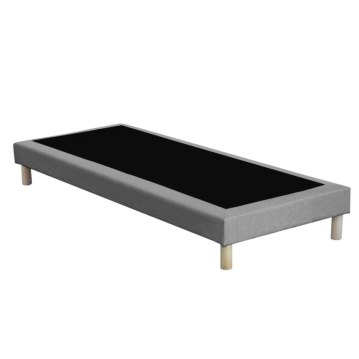 LA REDOUTE INTERIEURS<br>Base de cama estofada com 12 ripas e pés