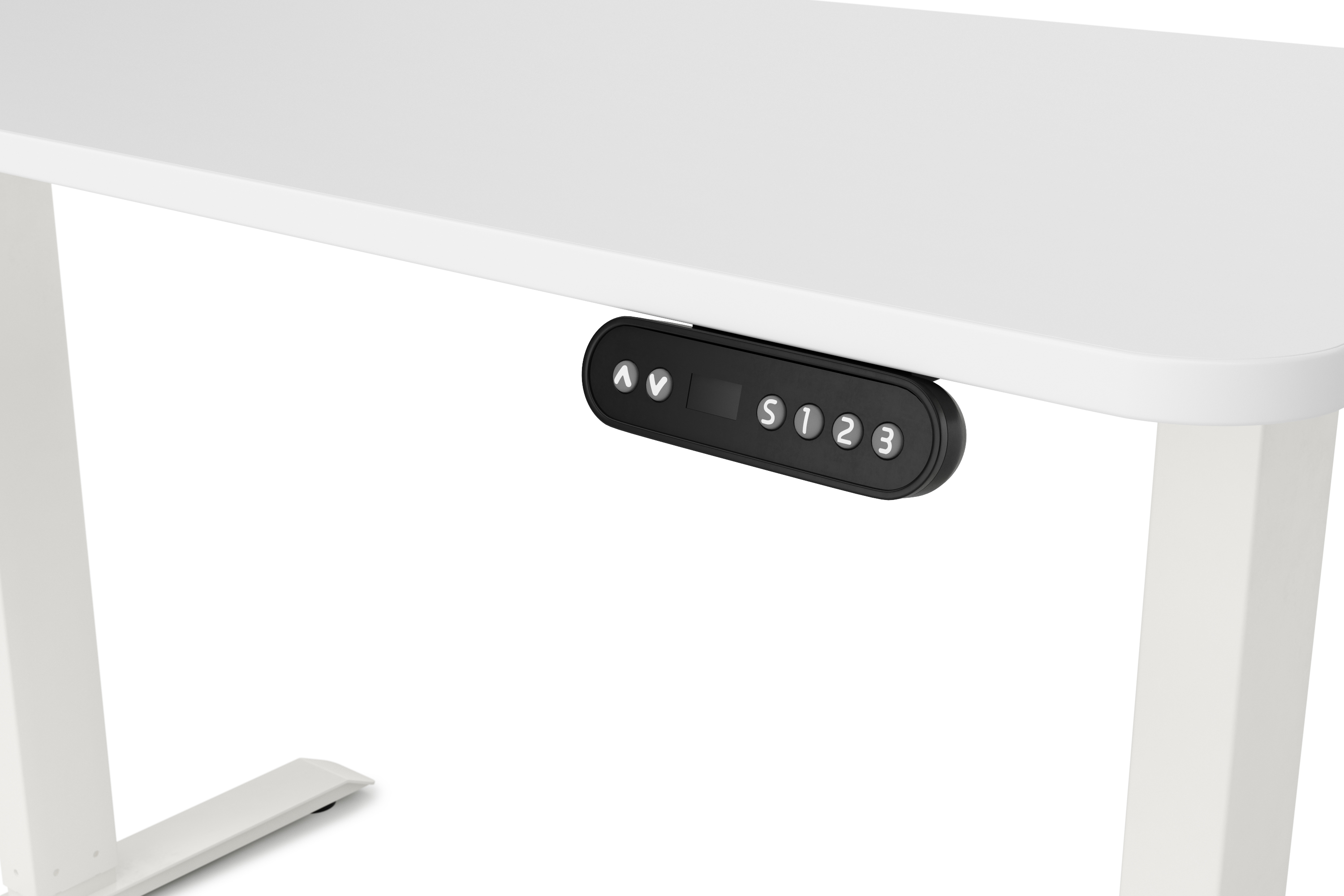 Stehpult elektrisch BASIC weiss 120 x 60 cm