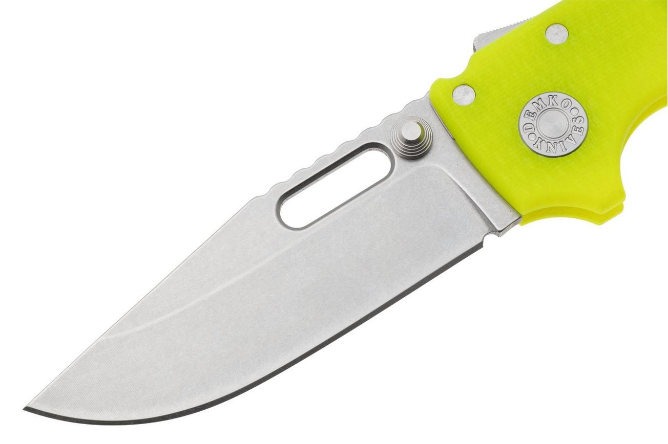 Demko Knives MG AD20S Shark-Lock, MagnaCut Clip Point MGAD20S-MAG-DG-G10 Day Glow G10, zakmes
