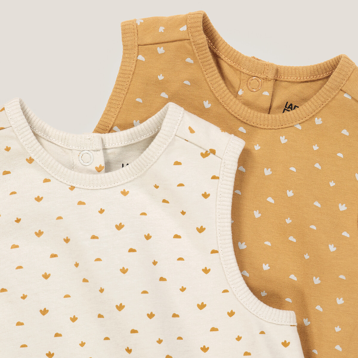 COLEÇÃO LA REDOUTE<br>Conjunto de 2 macacões sem mangas estampados