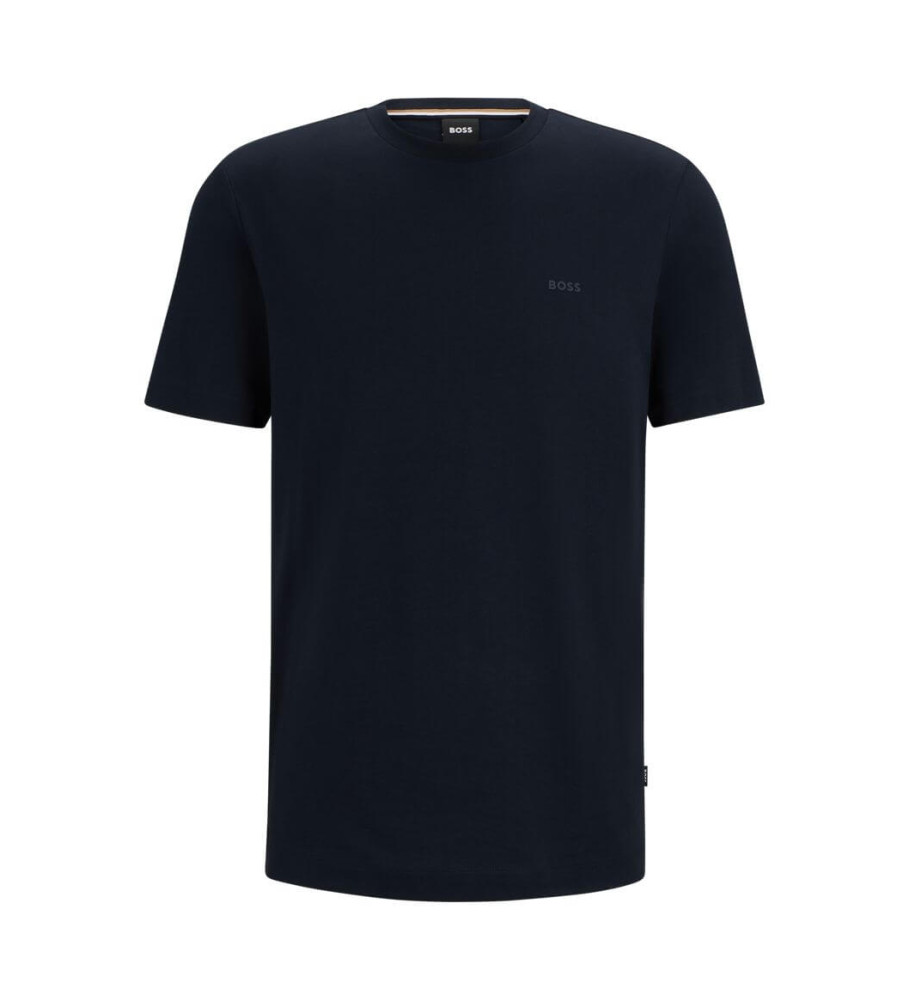 Camiseta BOSS Mix&Match com bordado azul marinho