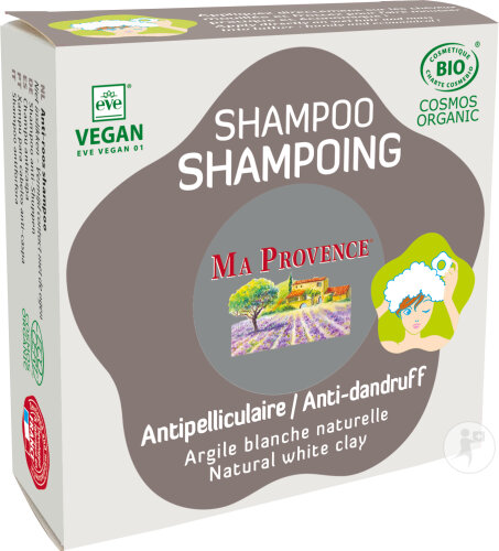 Ma Provence Shampoing Antipelliculaire Argile Blanche Naturelle 85g
