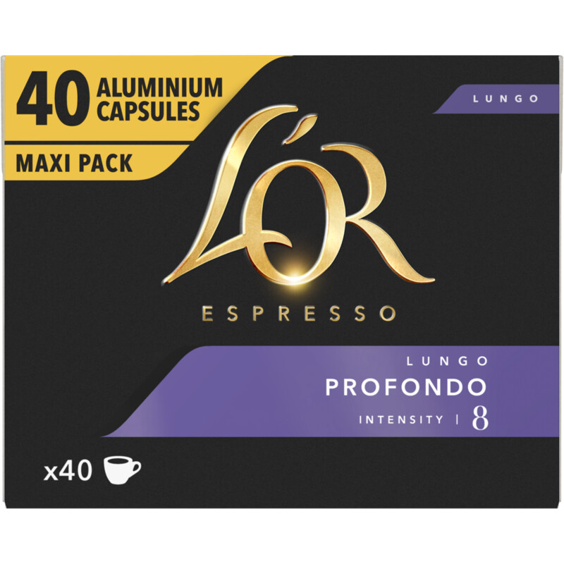 L'OR Lungo profondo capsules maxi pack