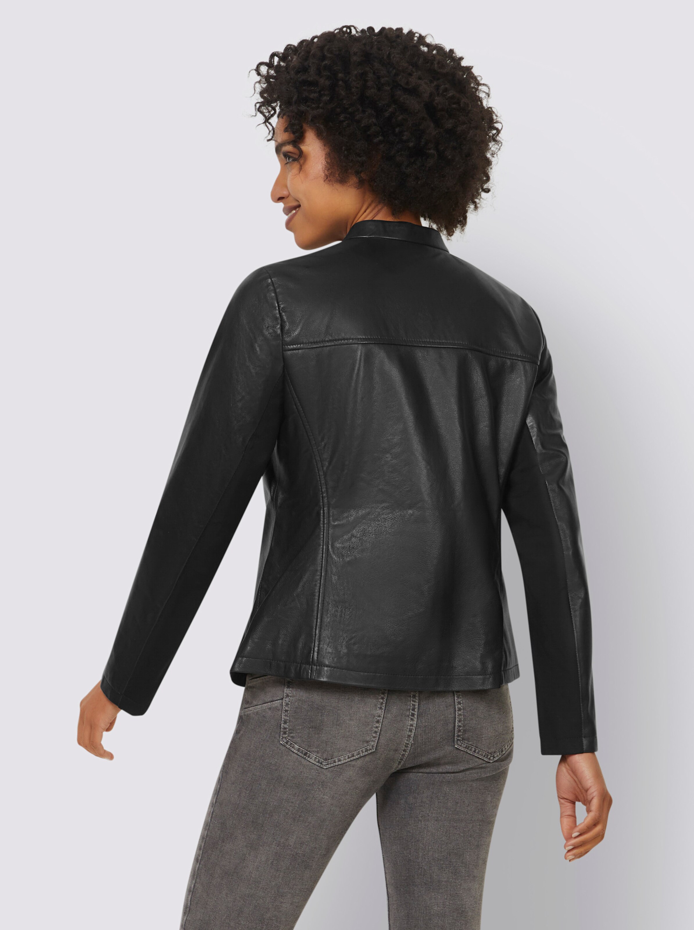 Leder-Jacke