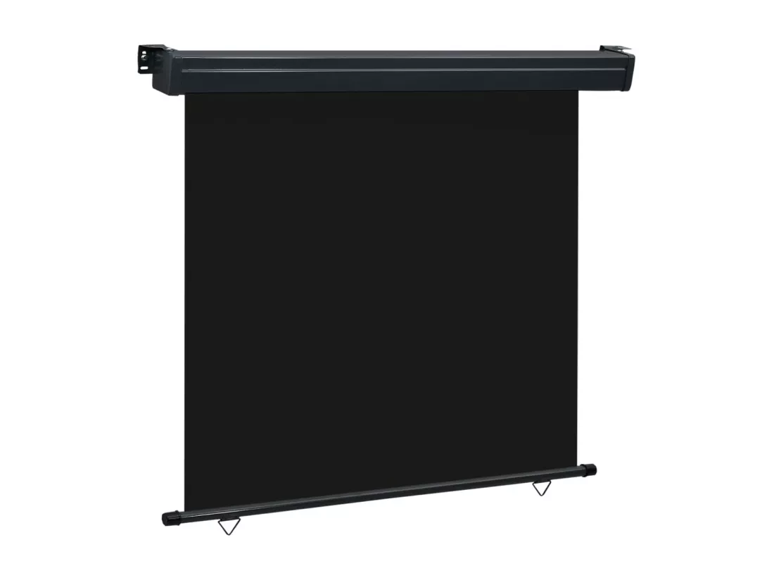Auvent latéral de balcon 160x250 cm Noir