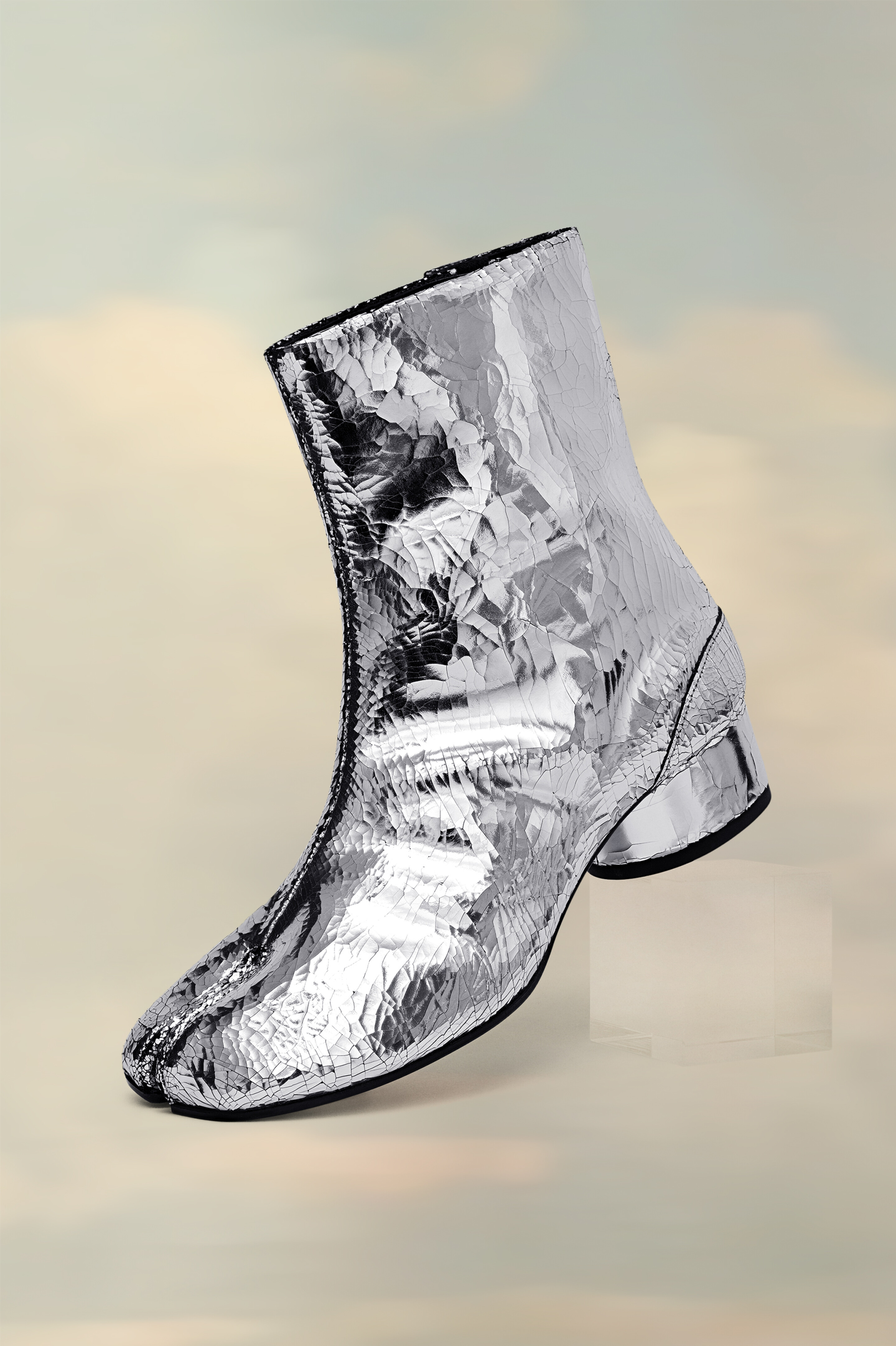 Bottes à talons bas Tabi Mirror