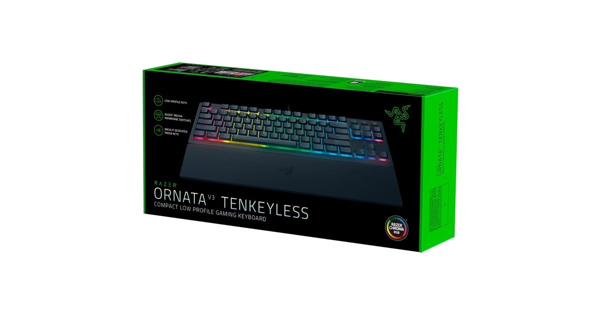 RazerOrnata V3 TKL, gaming toetsenbord  (Zwart, US lay-out, Razer Hybrid-Mecha-Membrane)