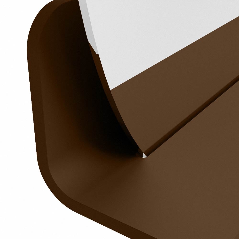 Mondiaz Spot spiegel rond Ø60cm met planchet rust