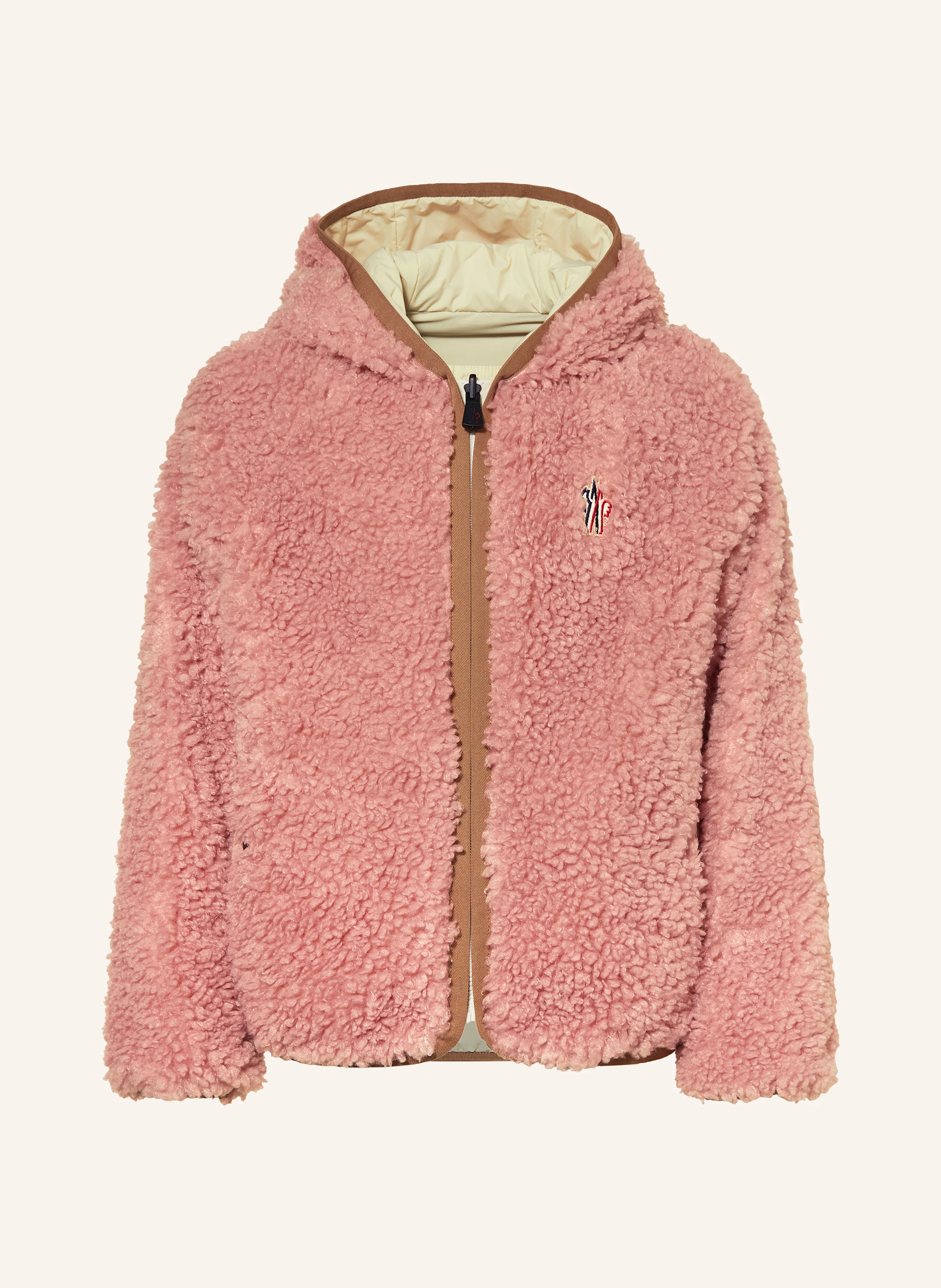 MONCLER enfant Teddyfell-Jacke zum Wenden