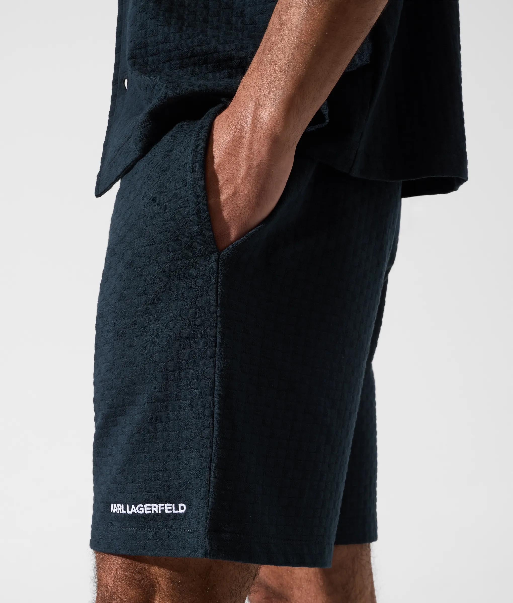 Geruite strandshort