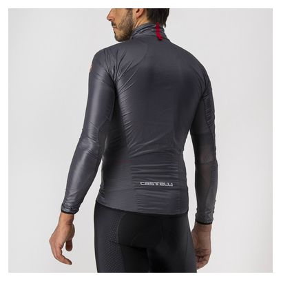 Veste Coupe-Vent Castelli Aria Shell Gris Foncé