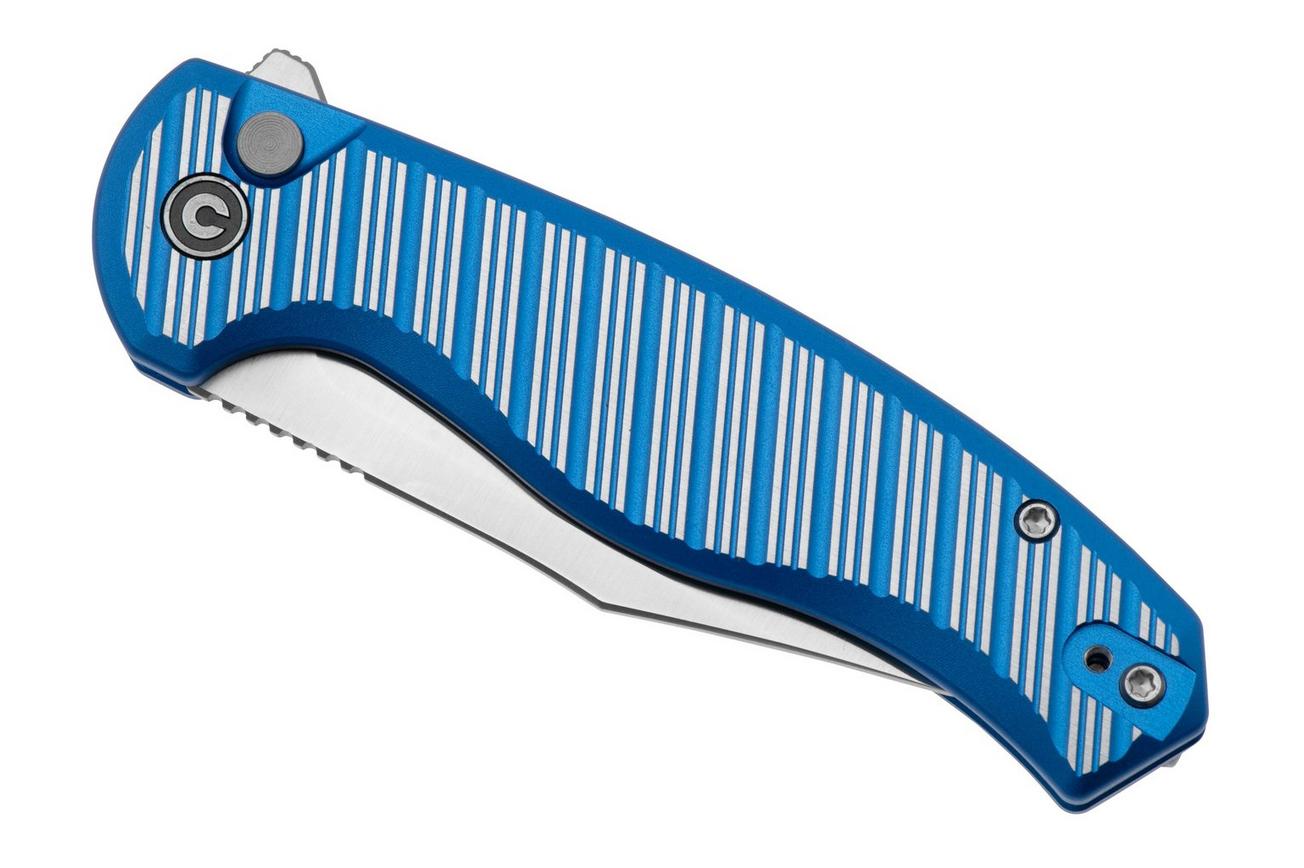 CIVIVI Stormhowl C23040B-2 Satin Nitro-V, Milled Bright Blue Aluminum, zakmes