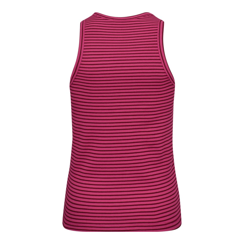 Co´Couture Saracc Stripe Rib Top 33075 185 flash pink