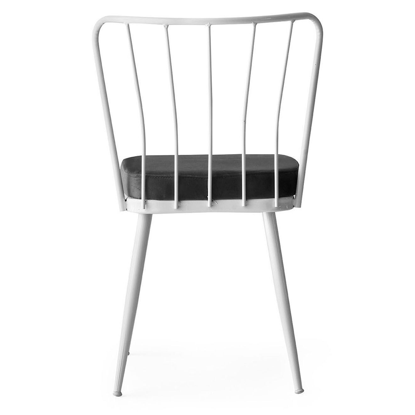 Homitis 4 Chaises Yildiz blanches - 43x82x42 cm