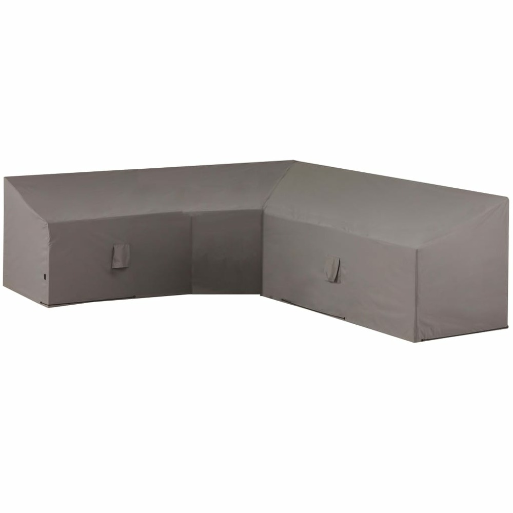 Housse de salon de jardin en forme de l 300x300x90 cm gris