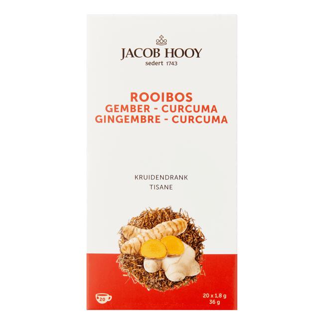 Jacob Hooy Rooibos Gember - Curcuma 20 stuks