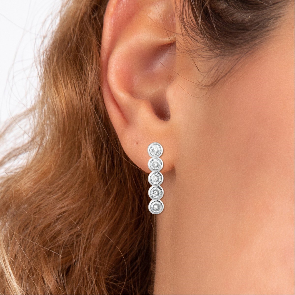 Boucles d'oreilles SC Crystal ornées de Cristaux scintillants