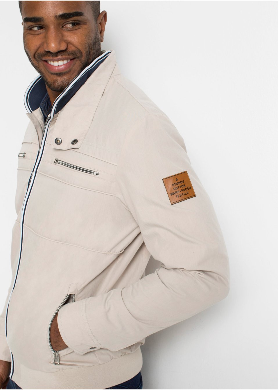 Veste de mi-saison à col montant
