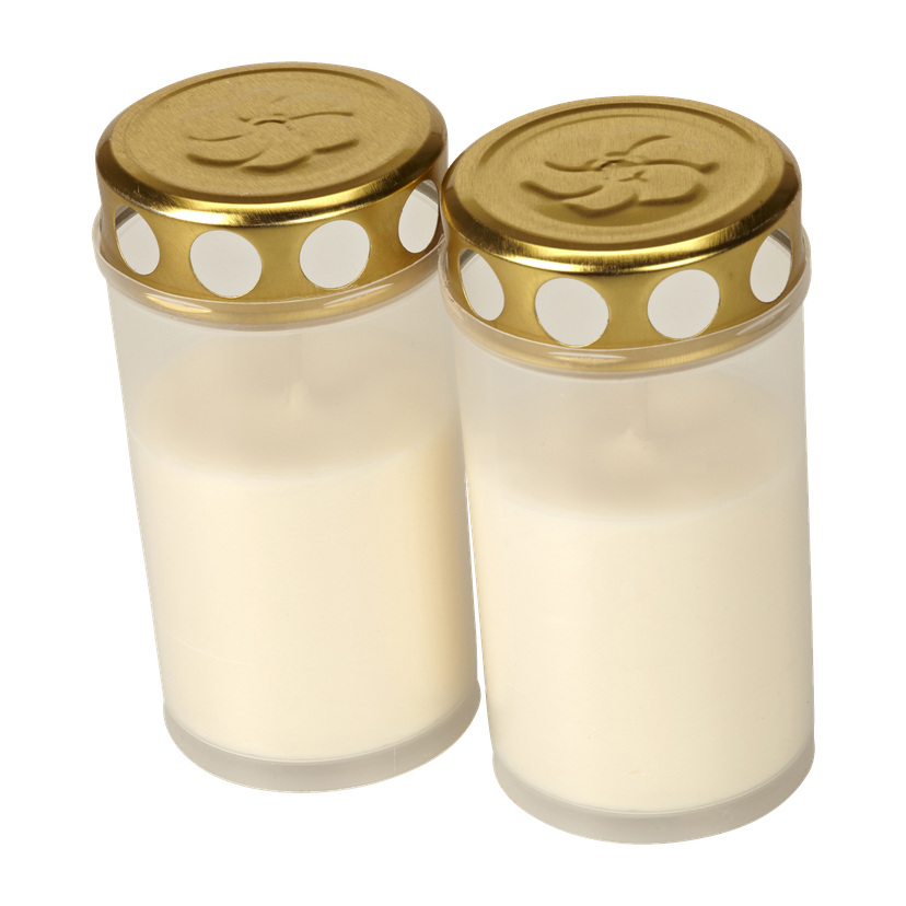 Gravlys/oljelys 2-pk 11,5 cm