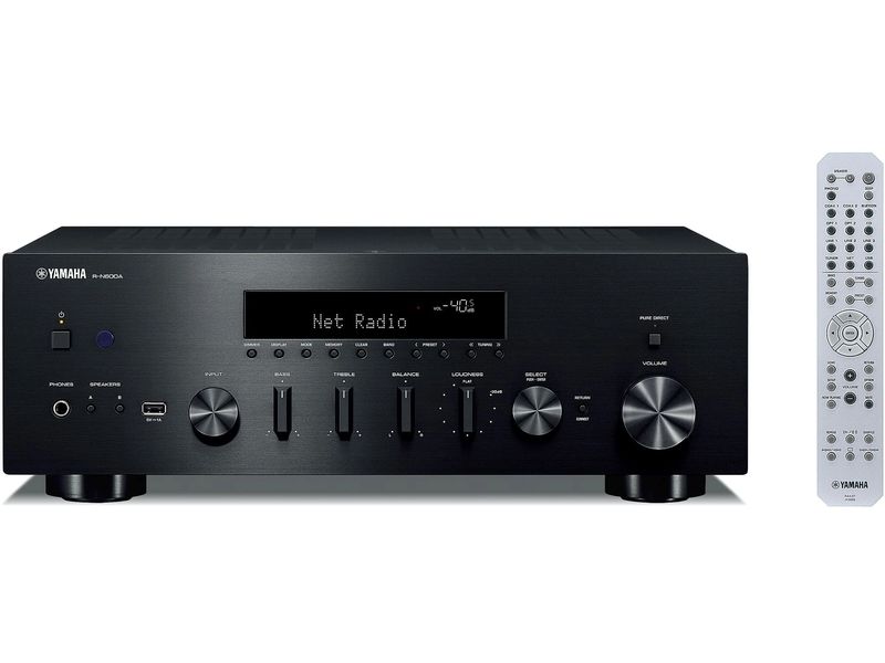 Yamaha AV-Receiver R-N600A Schwarz Stereo-Netzwerkreceiver mit DAB  und verschiedenen Streamingformaten