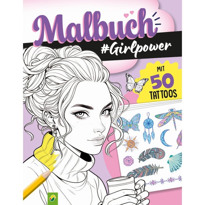 Malbuch #Girlpower - Mit 50 Tattoos