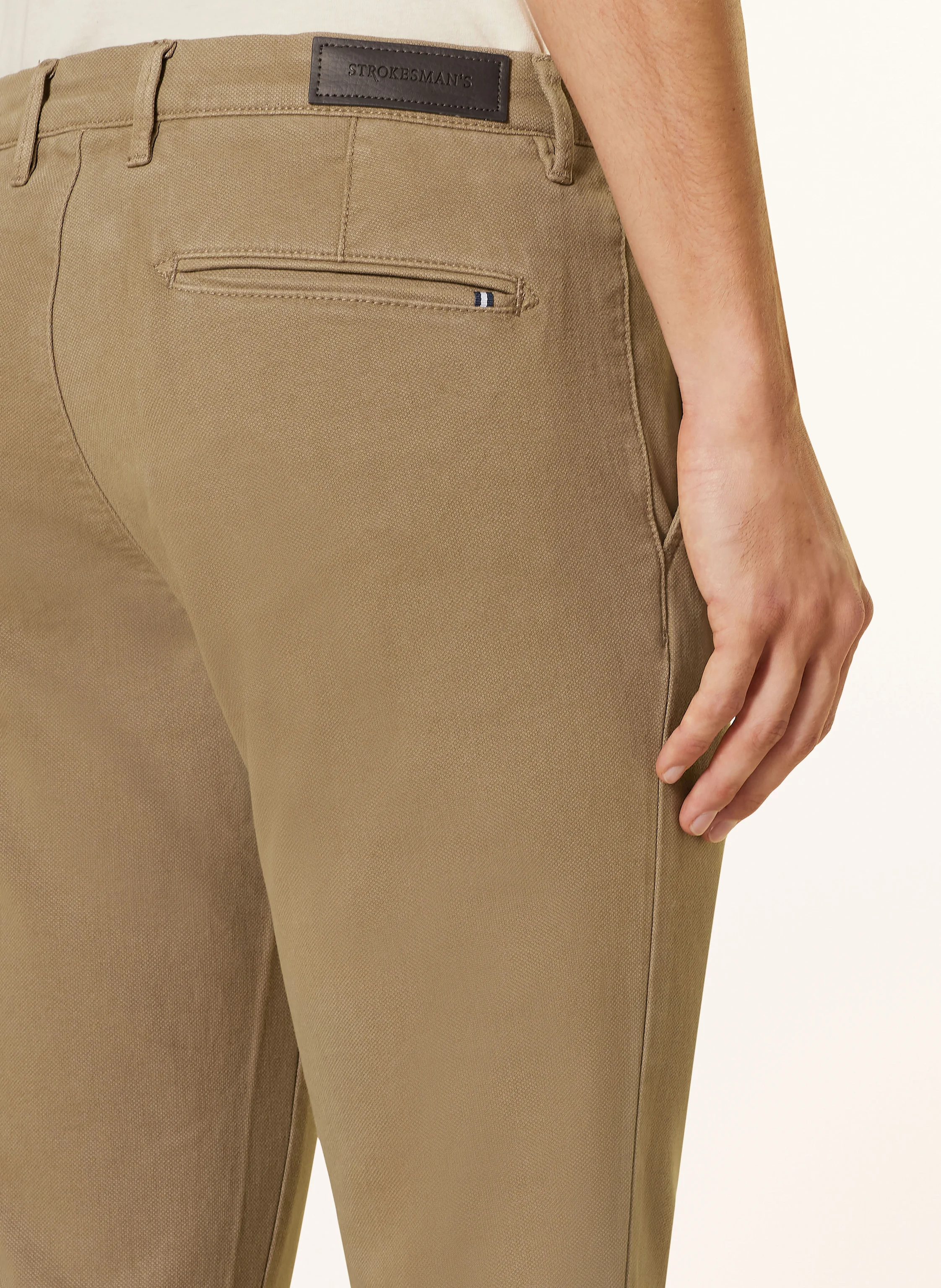 STROKESMAN'S Piqué-Chino Slim Fit