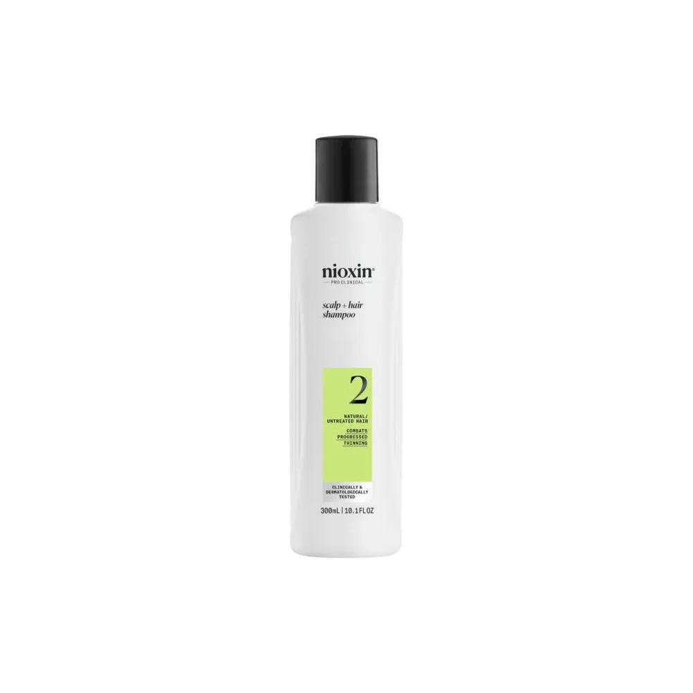 Nioxin System 2 Shampoo for Natural/Untreated Hair - 300 ml.