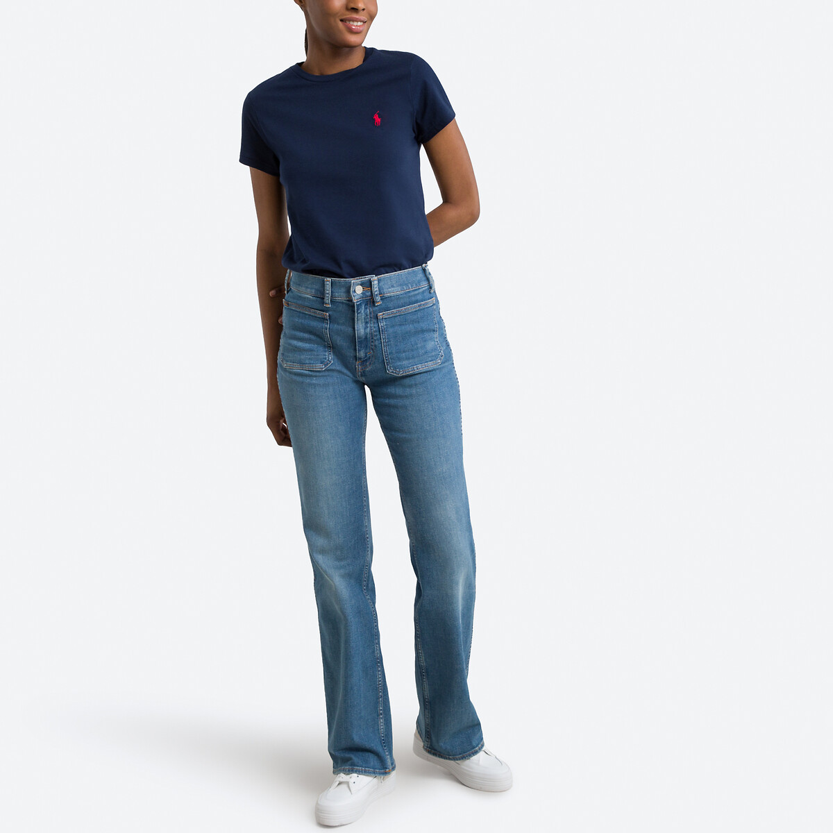 POLO RALPH LAUREN<br>Camiseta com gola redonda e mangas curtas