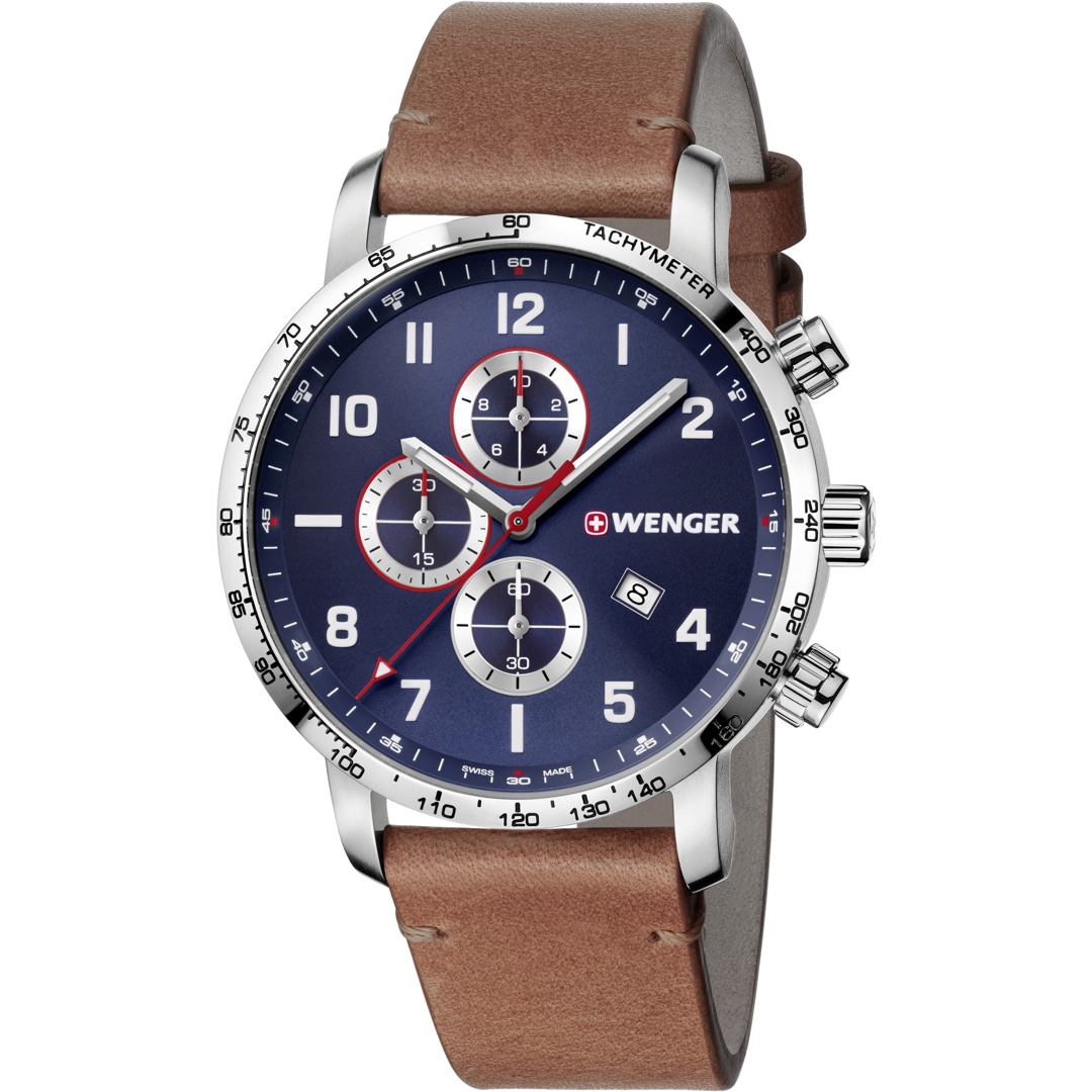 Wenger Attitude Chrono Braun / Blau Ø 44mm