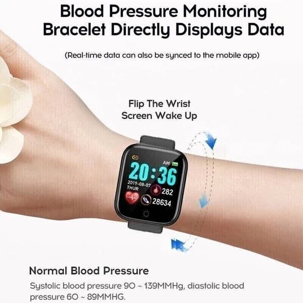 Smart Watch Men Women Fitness Tracker Blood Pressure Heart Rate Sport Watches