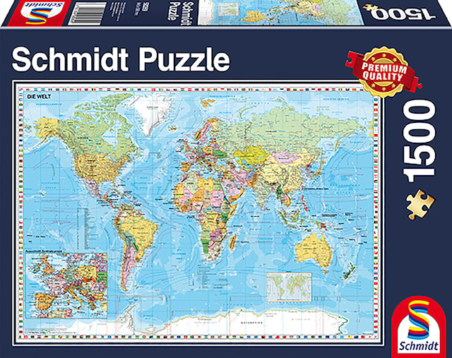 The World Puslespill 1500 brikker Schmidt