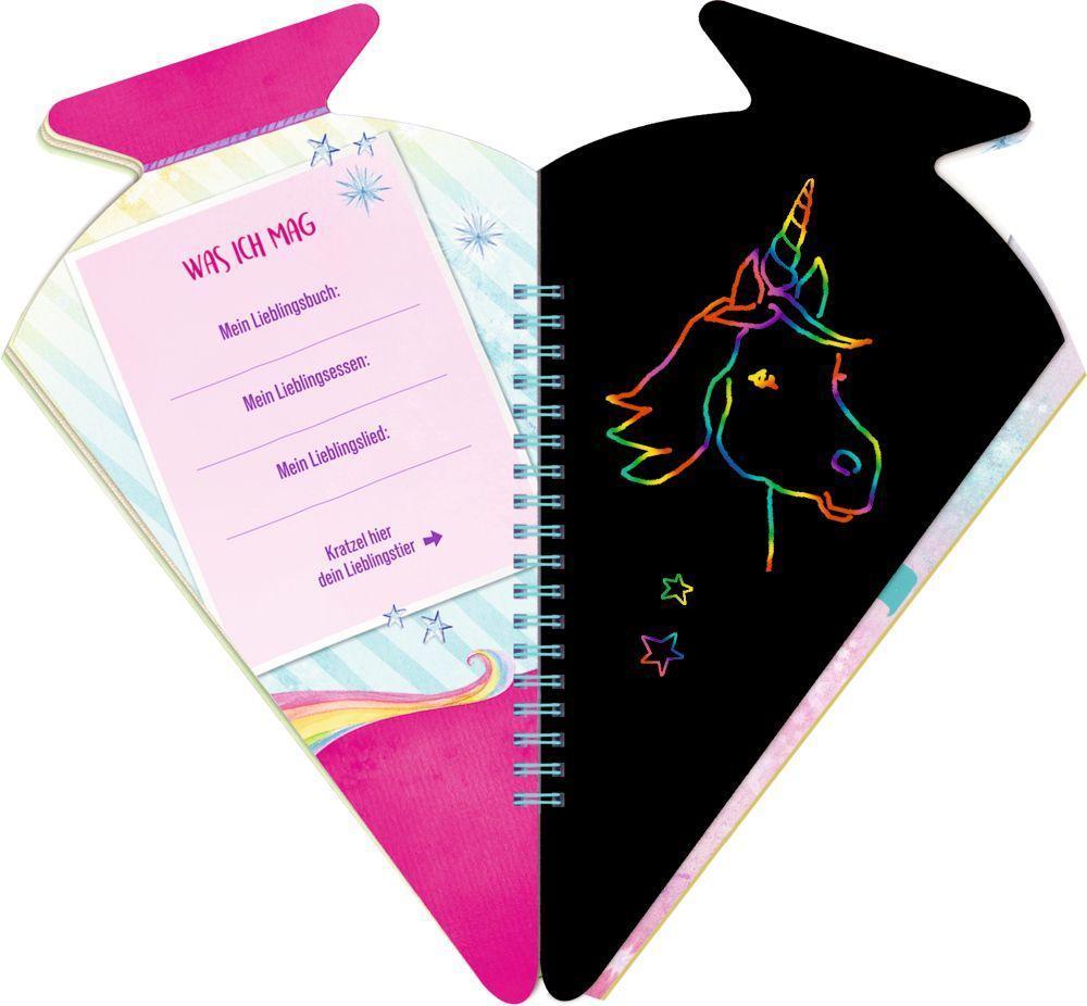 Einhorn-Paradies – Schultüten-Kratzelbuch - Hurra, endlich Schule!