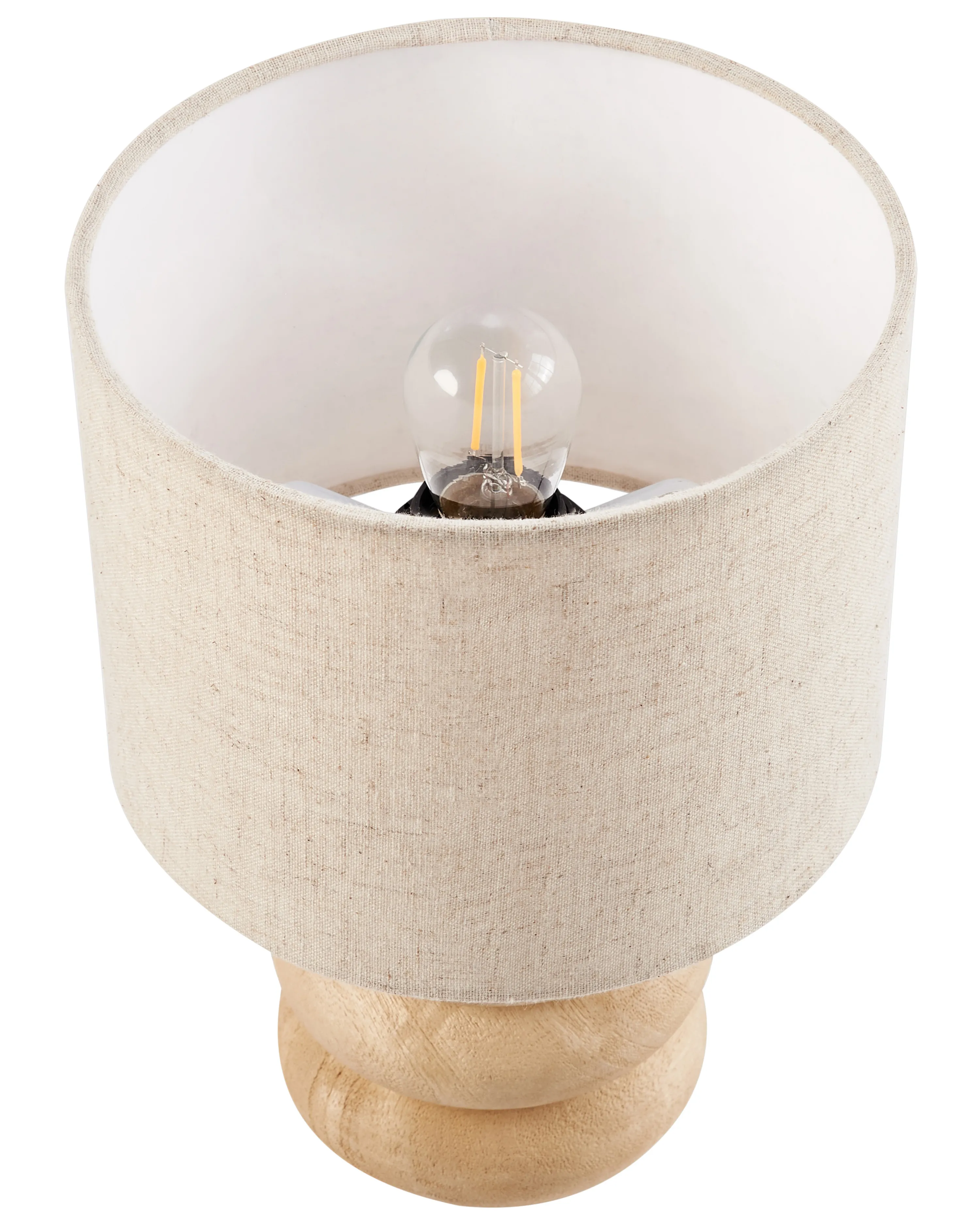 Tafellamp BETWA Mangohout Lichtbruin